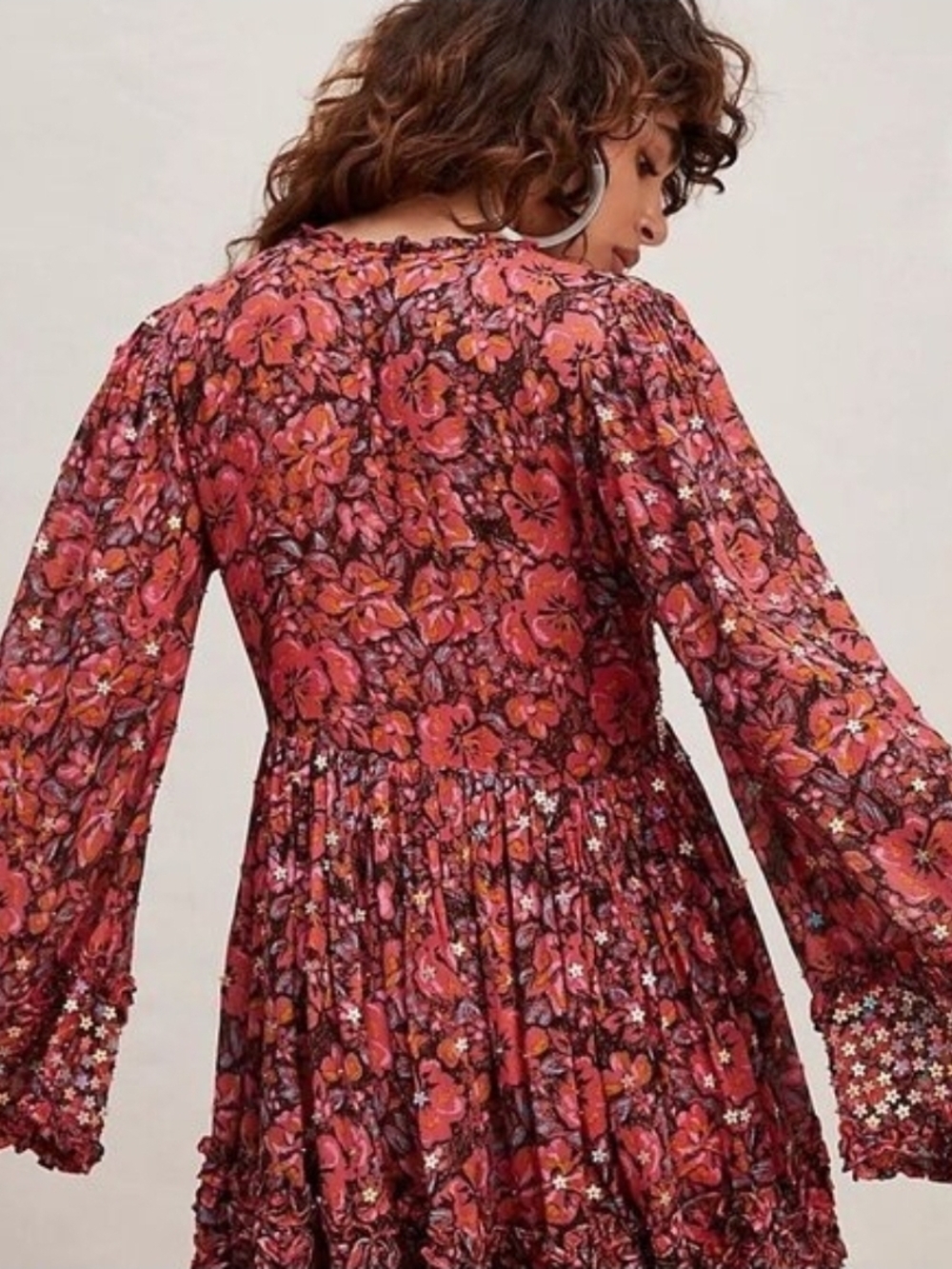 NWOT Free People Bali Sweet Blooms Mini Dress XS - Picture 4 of 13